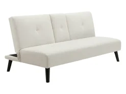 Sofá|Vente-unique Sofá de 3 lugares click-clack em tecido com mesa CLOSIPA Bege