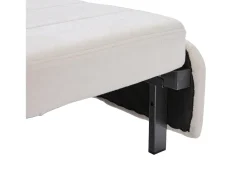 Sofá* Sofá de 2 lugares com 4 almofadas - Sofá relaxante com suporte para copos e bolsos laterais - chenille Bege