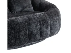 Hauss Spole Sofá de 2 lugares com almofada - Sofá para adultos e crianças - Tecido chenille^ Sofá