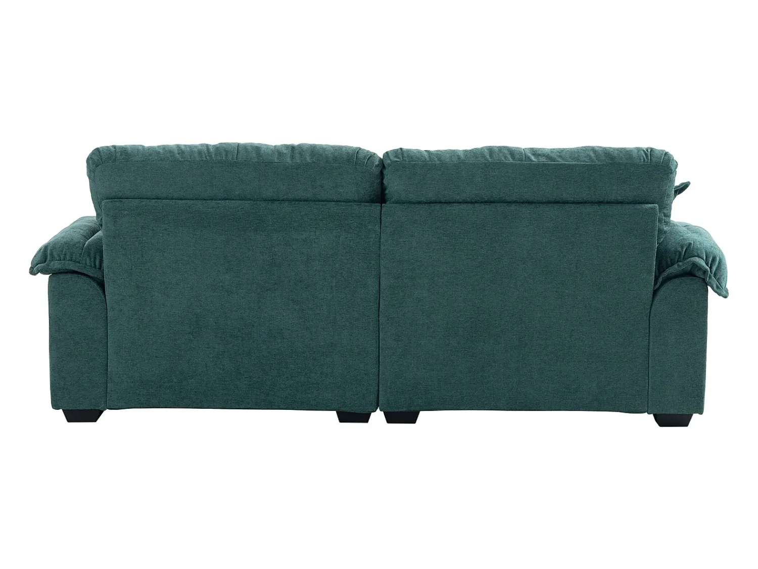 Sale Hauss Spole Sofá de 2 lugares com almofadas de camada dupla - Tecido chenille Verde