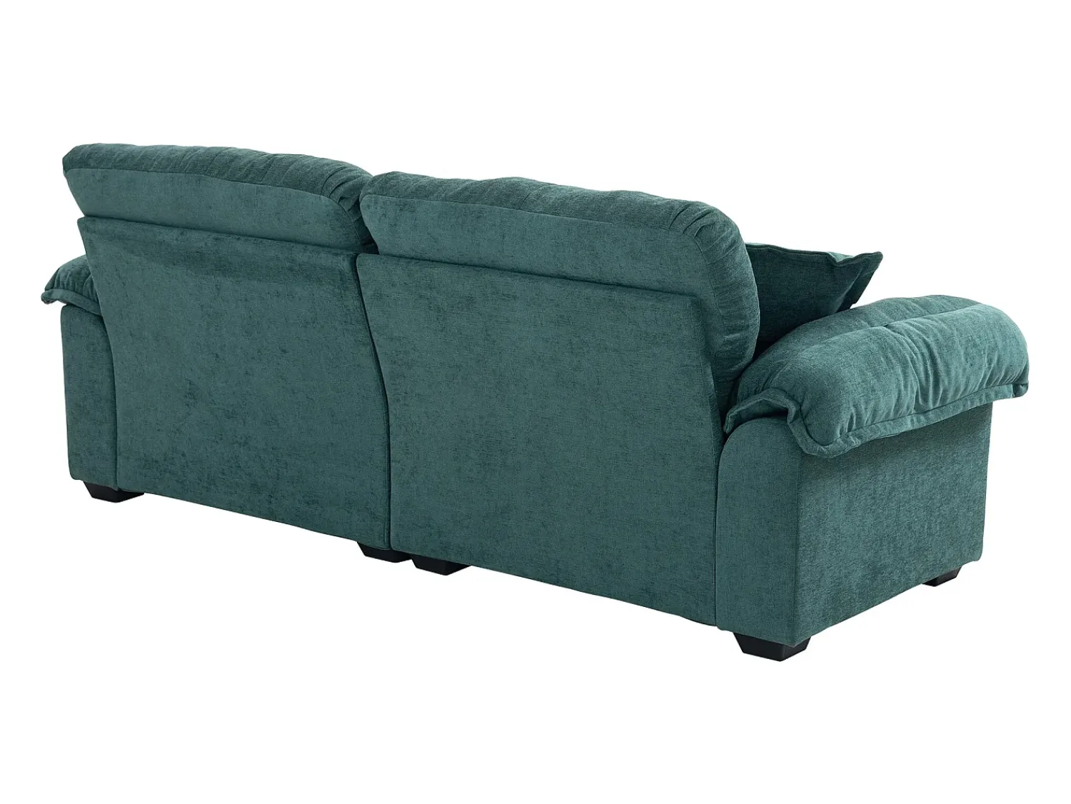 Sale Hauss Spole Sofá de 2 lugares com almofadas de camada dupla - Tecido chenille Verde
