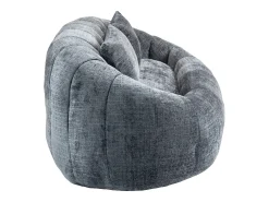 Sofá*Hauss Spole Sofá de 2 lugares com almofada - Sofá para adultos e crianças - Tecido chenille Cinzento