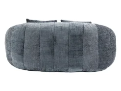 Sofá*Hauss Spole Sofá de 2 lugares com almofada - Sofá para adultos e crianças - Tecido chenille Cinzento