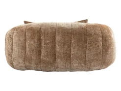 Hauss Spole Sofá de 2 lugares com almofada - Sofá para adultos e crianças - Tecido chenille cor café^ Sofá