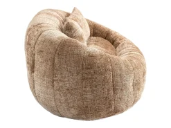 Hauss Spole Sofá de 2 lugares com almofada - Sofá para adultos e crianças - Tecido chenille cor café^ Sofá