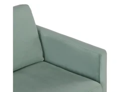 Sofá|CosmoLiving by Cosmopolitan Sofá de 3 lugares com almofadas de veludo Verde