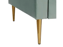 Sofá|CosmoLiving by Cosmopolitan Sofá de 3 lugares com almofadas de veludo Verde