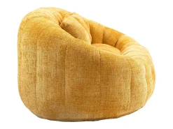 Sofá|Hauss Spole Sofá de 2 lugares com almofada - Sofá para adultos e crianças - Tecido de chenille Amarelo