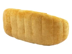 Sofá|Hauss Spole Sofá de 2 lugares com almofada - Sofá para adultos e crianças - Tecido de chenille Amarelo