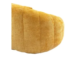 Sofá|Hauss Spole Sofá de 2 lugares com almofada - Sofá para adultos e crianças - Tecido de chenille Amarelo