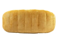 Sofá|Hauss Spole Sofá de 2 lugares com almofada - Sofá para adultos e crianças - Tecido de chenille Amarelo