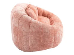 Online Hauss Spole Sofá de 2 lugares com almofada - Sofá para adultos e crianças - Tecido chenille Rosa