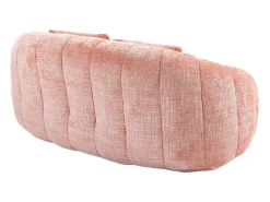 Online Hauss Spole Sofá de 2 lugares com almofada - Sofá para adultos e crianças - Tecido chenille Rosa