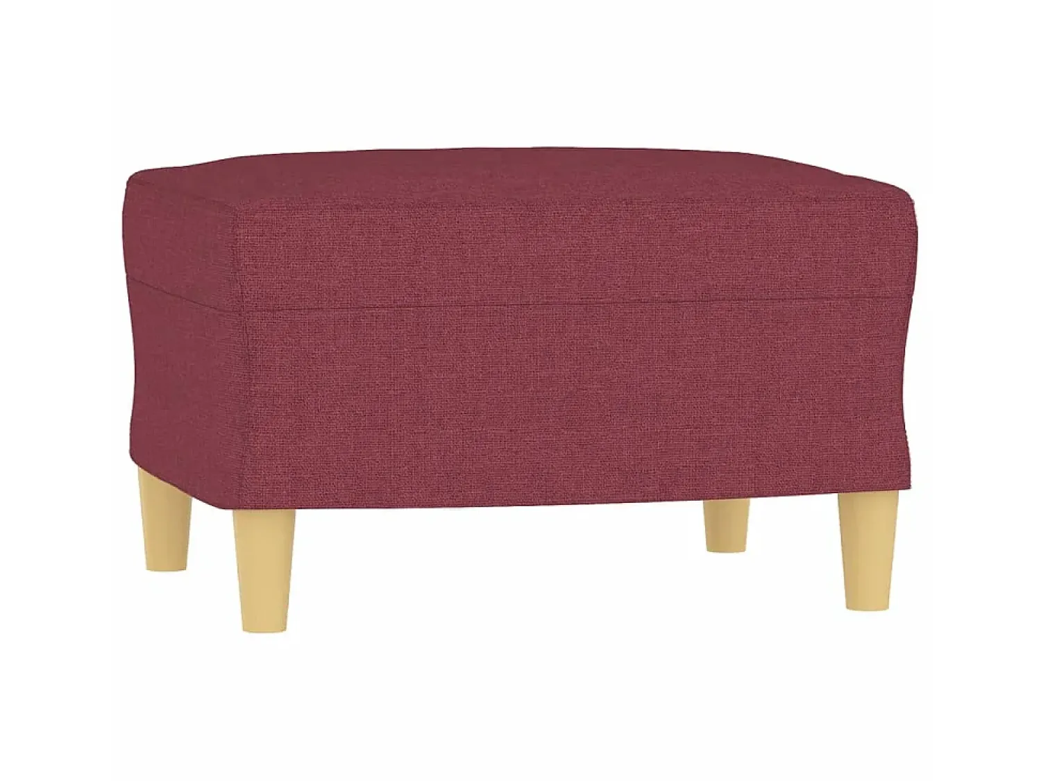Sofá de 3 lugares com apoio de pés 180 cm tecido tinto PT543923^ Sofá