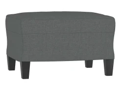 Outlet Sofá de 3 lugares com apoio de pés 180 cm tecido cinza-escuro PT553699 Cinzento