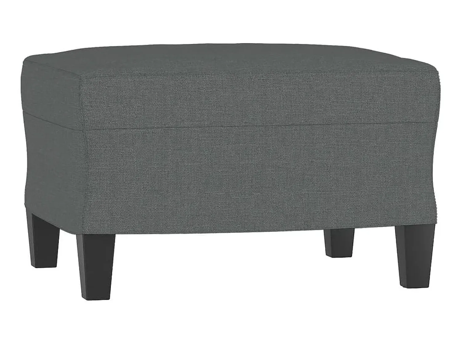 Outlet Sofá de 3 lugares com apoio de pés 180 cm tecido cinza-escuro PT553699 Cinzento