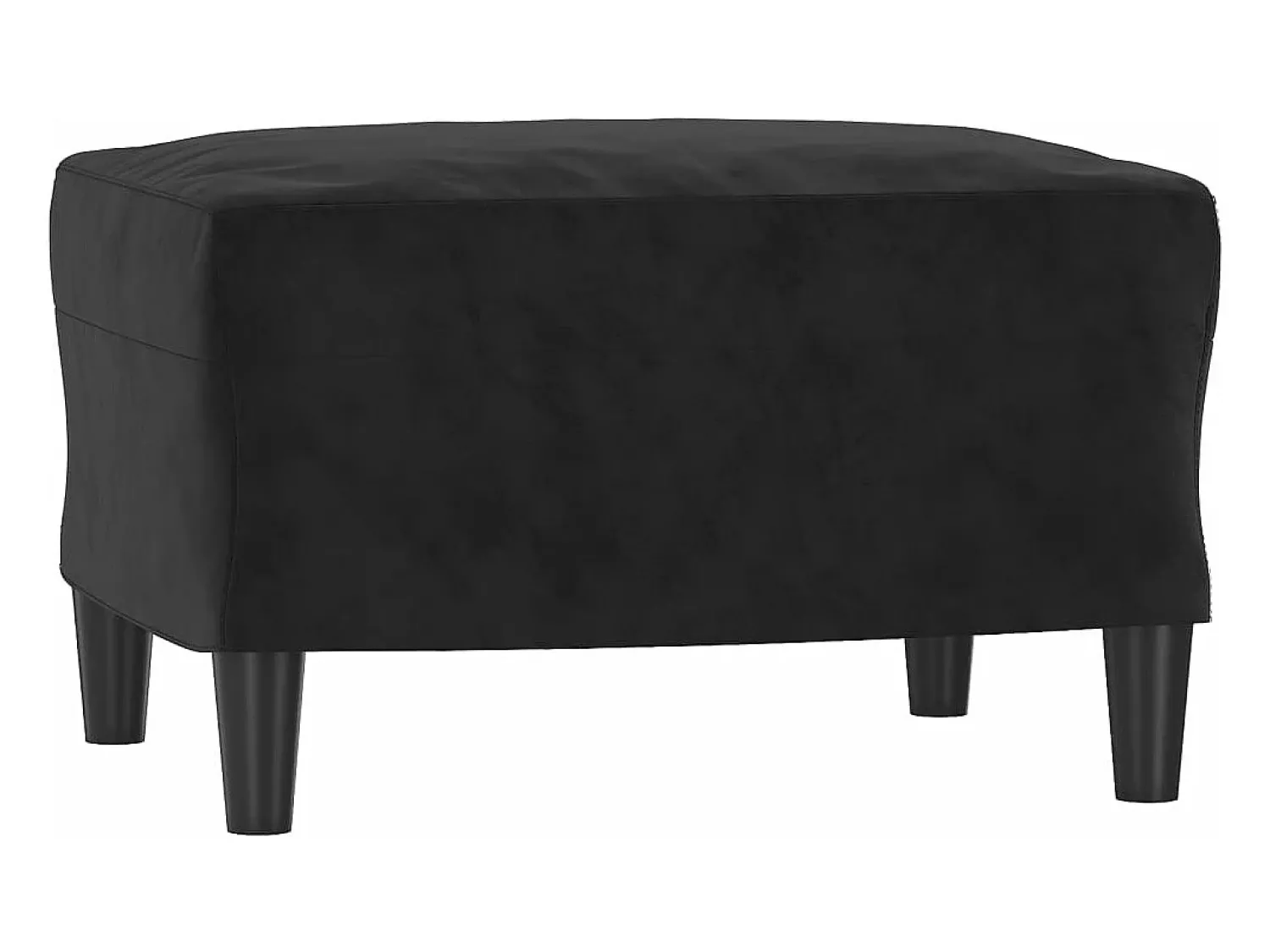Sofá| Sofá de 3 lugares com apoio de pés 180 cm veludo PT619656 Preto