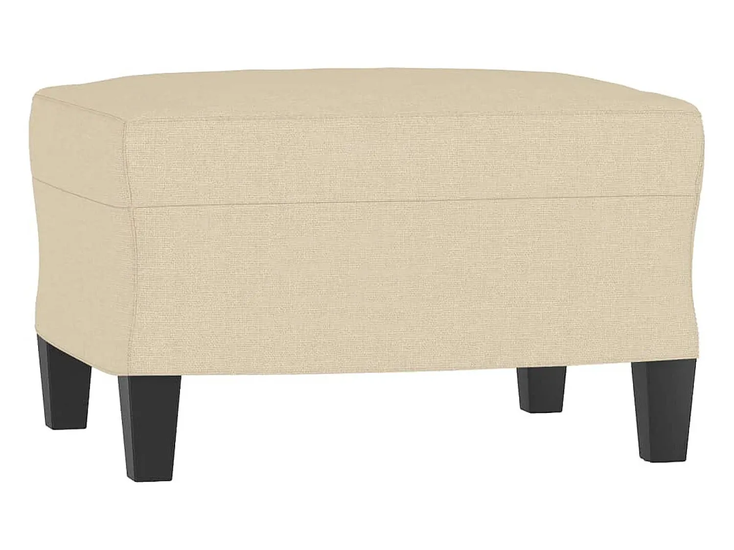 Sofá| Sofá de 3 lugares com apoio de pés 180 cm tecido cor PT158914 Creme
