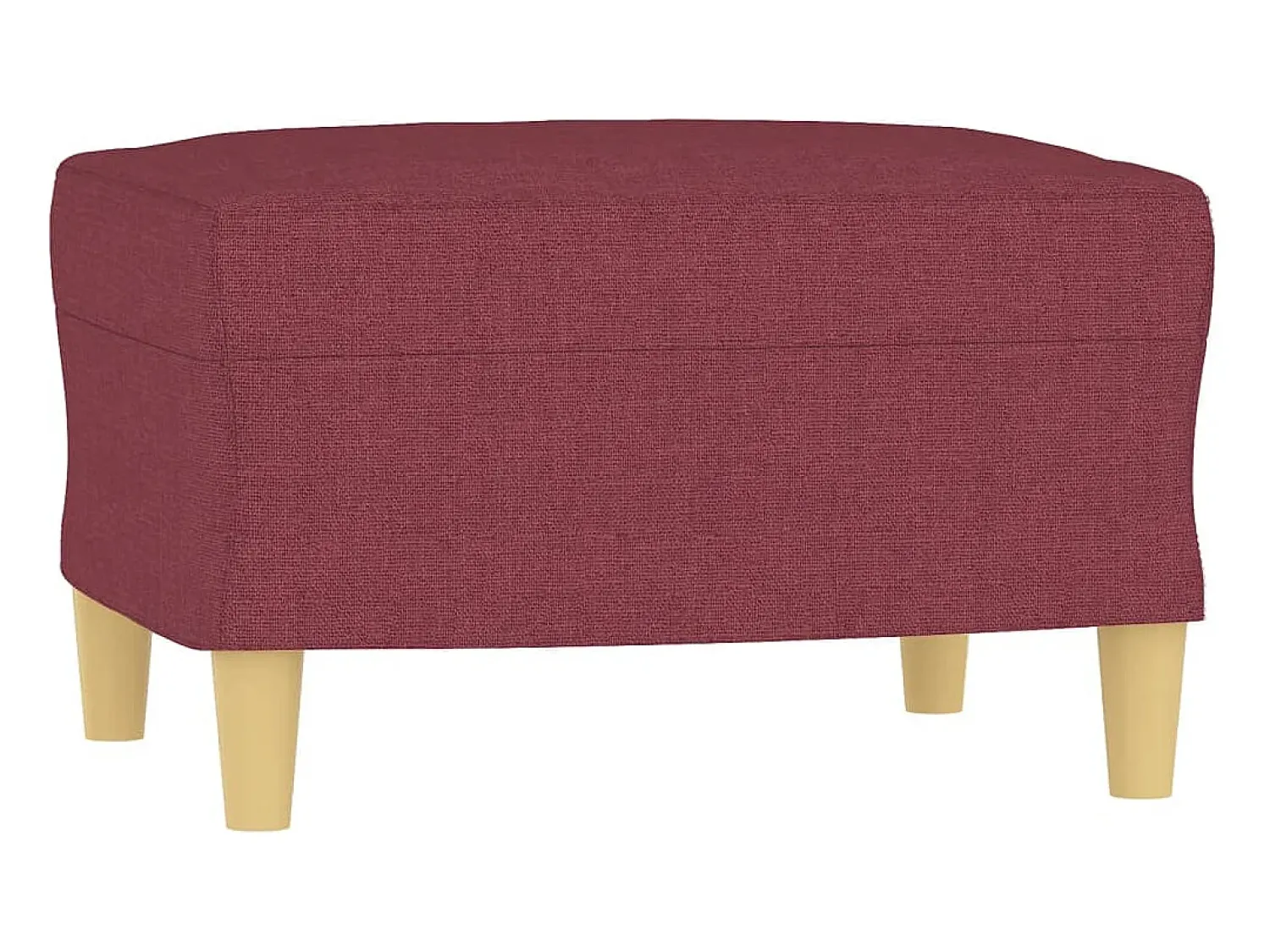 Sofá| Sofá de 3 lugares com apoio de pés 180 cm tecido tinto PT190854 Vermelho