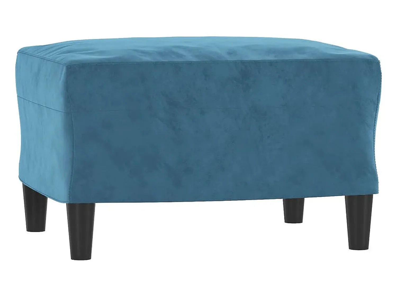 Hot vidaxl Sofá de 3 lugares com apoio de pés 180 cm veludo Azul