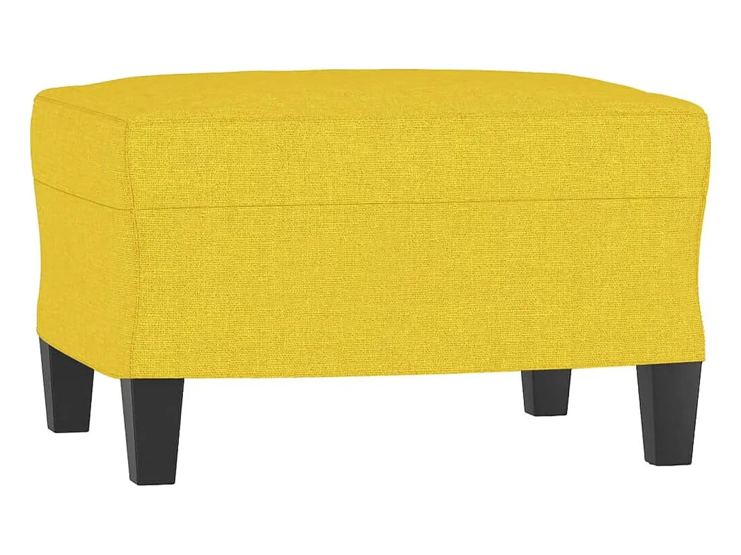 Sofá* Sofá de 3 lugares com apoio de pés 180 cm tecido -claro PT335958 Amarelo