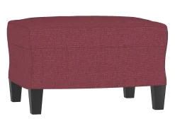 Sofá de 3 lugares com apoio de pés 180 cm tecido tinto PT141359^ Sofá