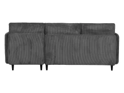 Sofá* Sofá de 3 lugares com arrumação/chaise longue reversível em tecido antracite Cinza antracite