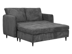 Sofá* Sofá de 3 lugares com arrumação/chaise longue reversível em tecido antracite Cinza antracite