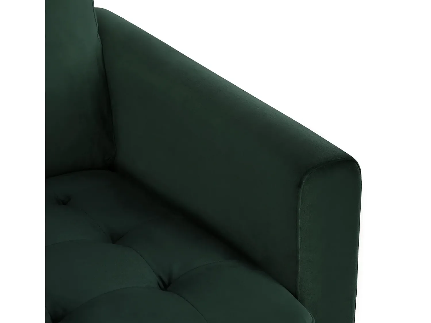 Outlet CosmoLiving by Cosmopolitan Sofá de 3 lugares com chaise longue em veludo Cinzento