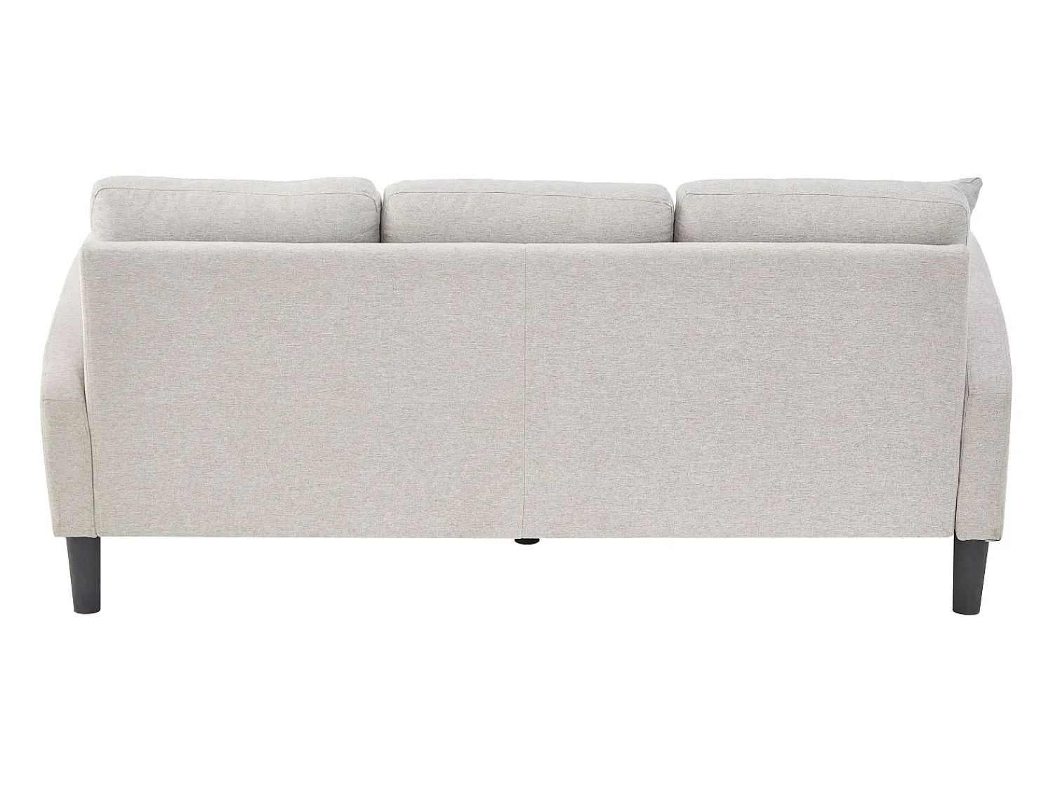 Sofá de 3 lugares com chaise longue – Sofá de canto com bolsos laterais – tecido de algodão e linho^ Sofá