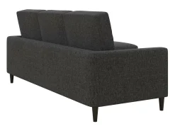 Sofá*Dorel Home Sofá de 3 lugares com chaise longue em linho cinzento Castanho