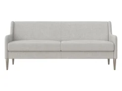 Sofá|CosmoLiving by Cosmopolitan Sofá de 2 lugares com chaise longue em linho claro Cinzento