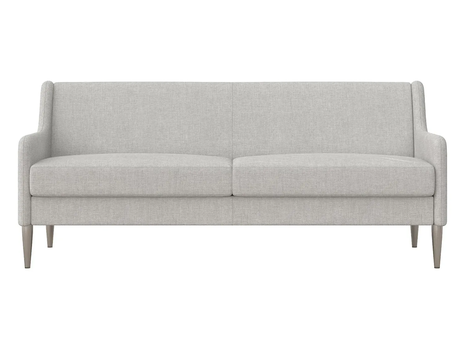 Sofá|CosmoLiving by Cosmopolitan Sofá de 2 lugares com chaise longue em linho claro Cinzento