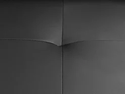Sofá*LINEA SOFA Sofá de 2 lugares com encostos de cabeça em pele antracite - SOLANGE Cinza antracite