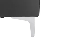 Sofá*LINEA SOFA Sofá de 2 lugares com encostos de cabeça em pele antracite - SOLANGE Cinza antracite