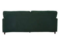Sofá*Hauss Spole Sofá de 2 lugares com porta USB-C, iluminação LED e bolsos laterais - Tecido chenille - Verde esmeralda