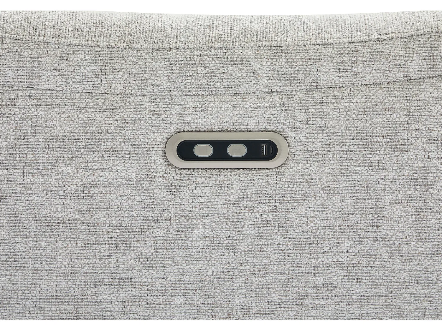 Vente-unique Sofá de 3 lugares com relaxamento elétrico em tecido texturizado BREVIO^ Sofá