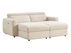 Vente-unique Sofá de 3 lugares com relaxamento elétrico e assento profundo em tecido BERALDA^ Sofá