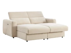 Vente-unique Sofá de 3 lugares com relaxamento elétrico e assento profundo em tecido BERALDA^ Sofá