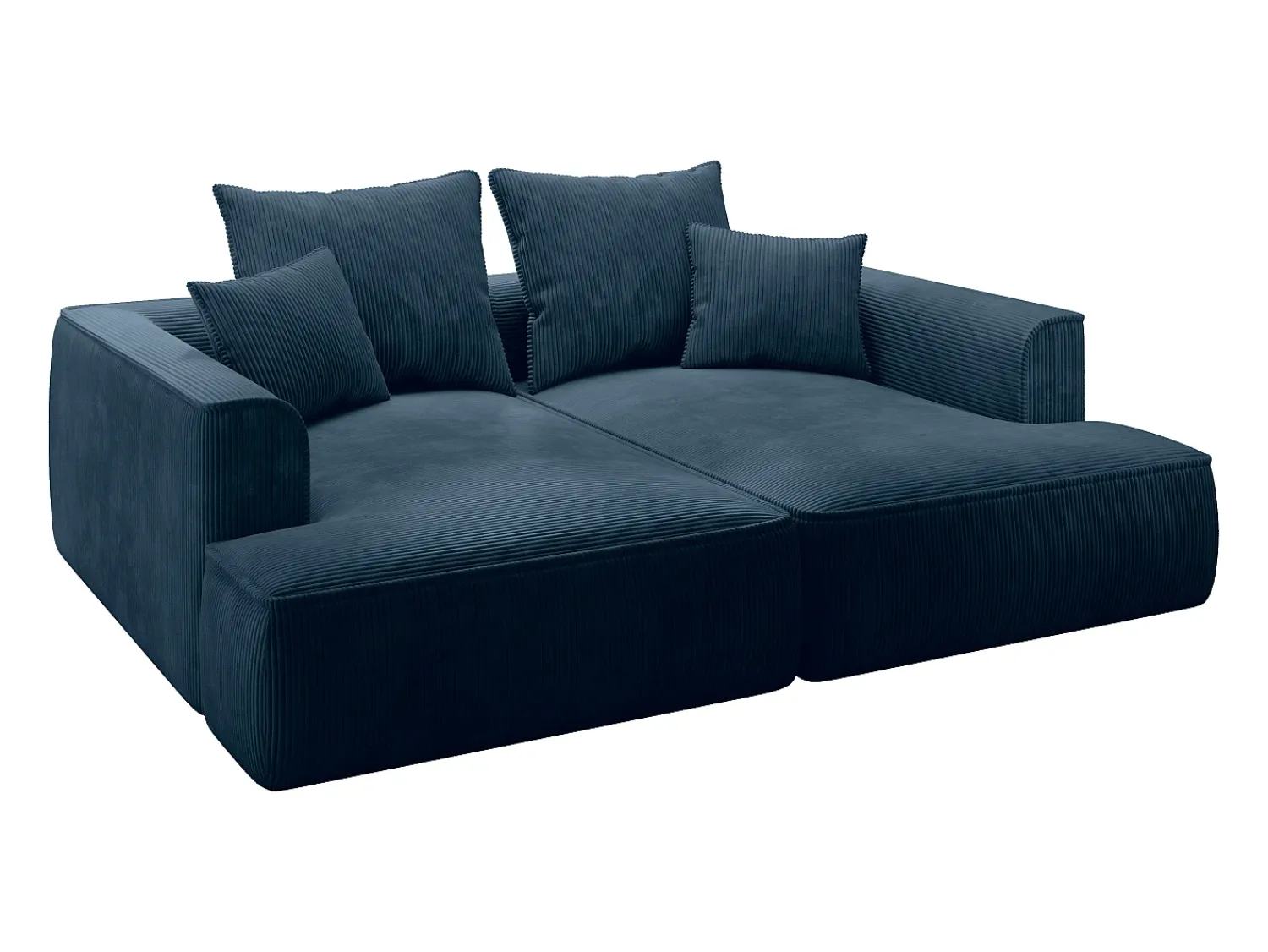 Vente-unique Sofá de 3 lugares conforto assento profundo em veludo canelado PINETA^ Sofá