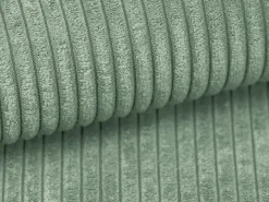 Discount Vente-unique Sofá de 3 lugares conforto assento profundo em veludo canelado verde amêndoa PINETA Verde amu00eandoa