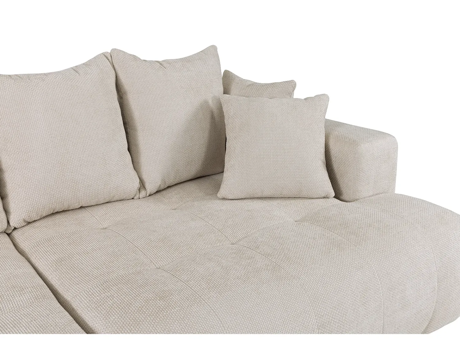Vente-unique Sofá de 4 lugares conforto assento profundo tecido texturizado MOTINO^ Sofá