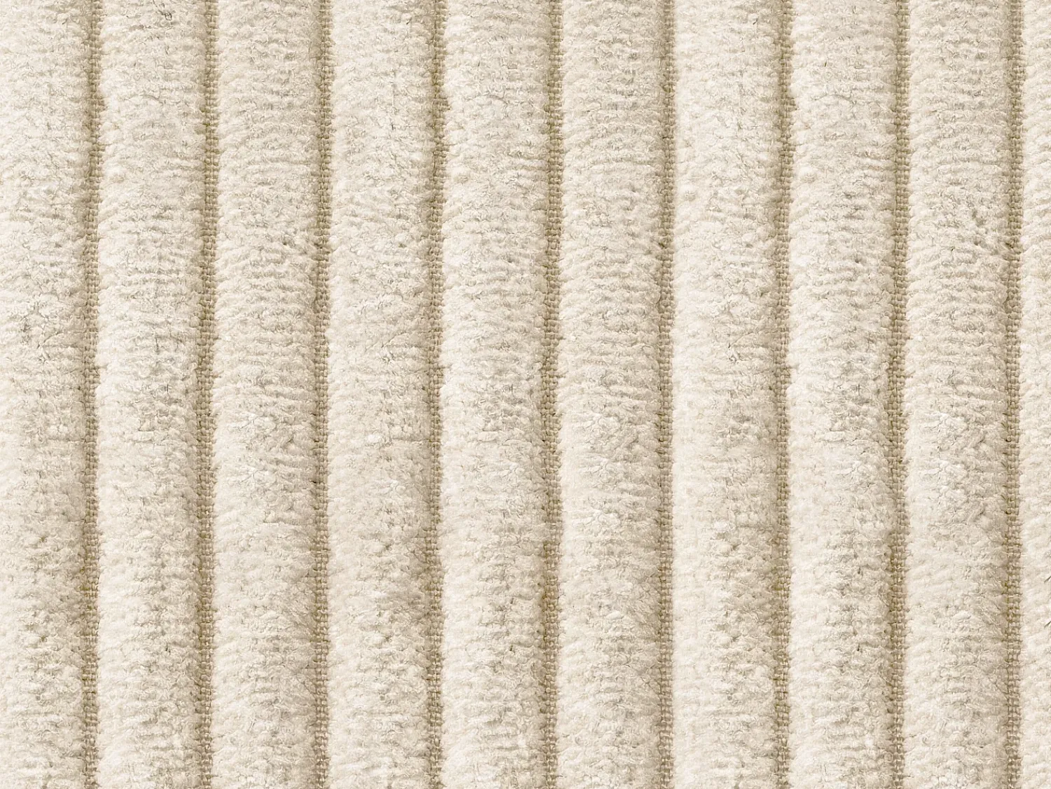 Discount Vente-unique Sofá de 3 lugares conversível abertura rápida em veludo canelado - Colchão 16 cm POGNIA Bege