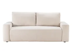 Vente-unique Sofá de 3 lugares conversível abertura rápida em tecido texturizado 160 cm colchão 13 cm DAVISO^ Sofá