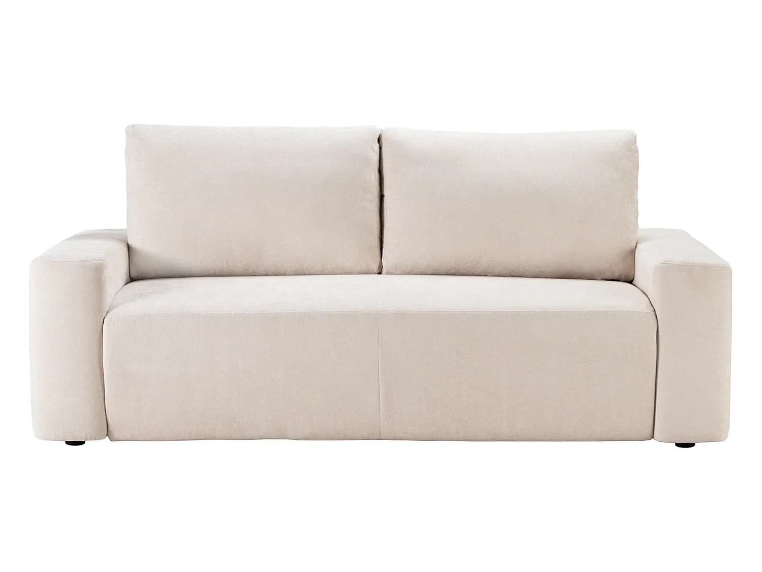 Vente-unique Sofá de 3 lugares conversível abertura rápida em tecido texturizado 160 cm colchão 13 cm DAVISO^ Sofá