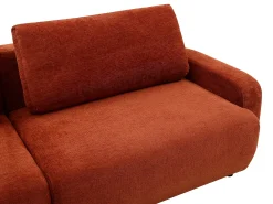 Vente-unique Sofá de 4 lugares conversível em tecido chenille YOKIRA^ Sofá