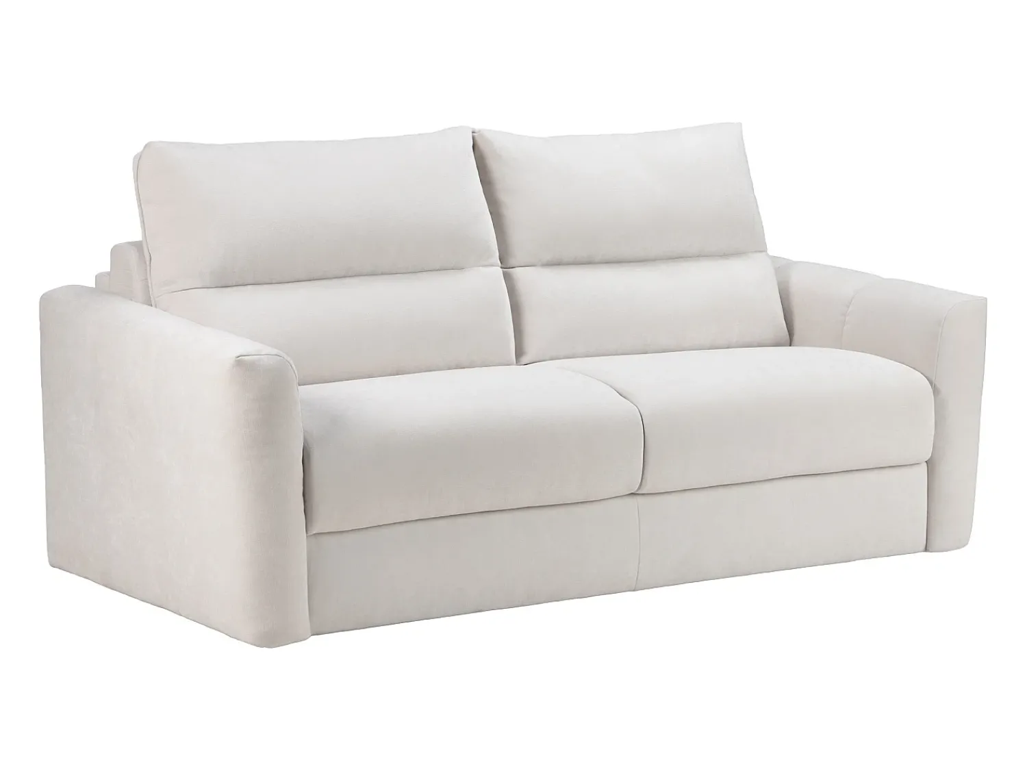Sale Maison Céphy Sofá de 4 lugares conversível abertura rápida tecido chenille 16 cm DOVENA da Bege