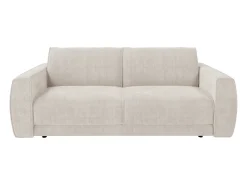 Maison Céphy Sofá de 3 lugares conversível express em tecido chenille 140 cm colchão 13 cm VOMERA^ Sofá