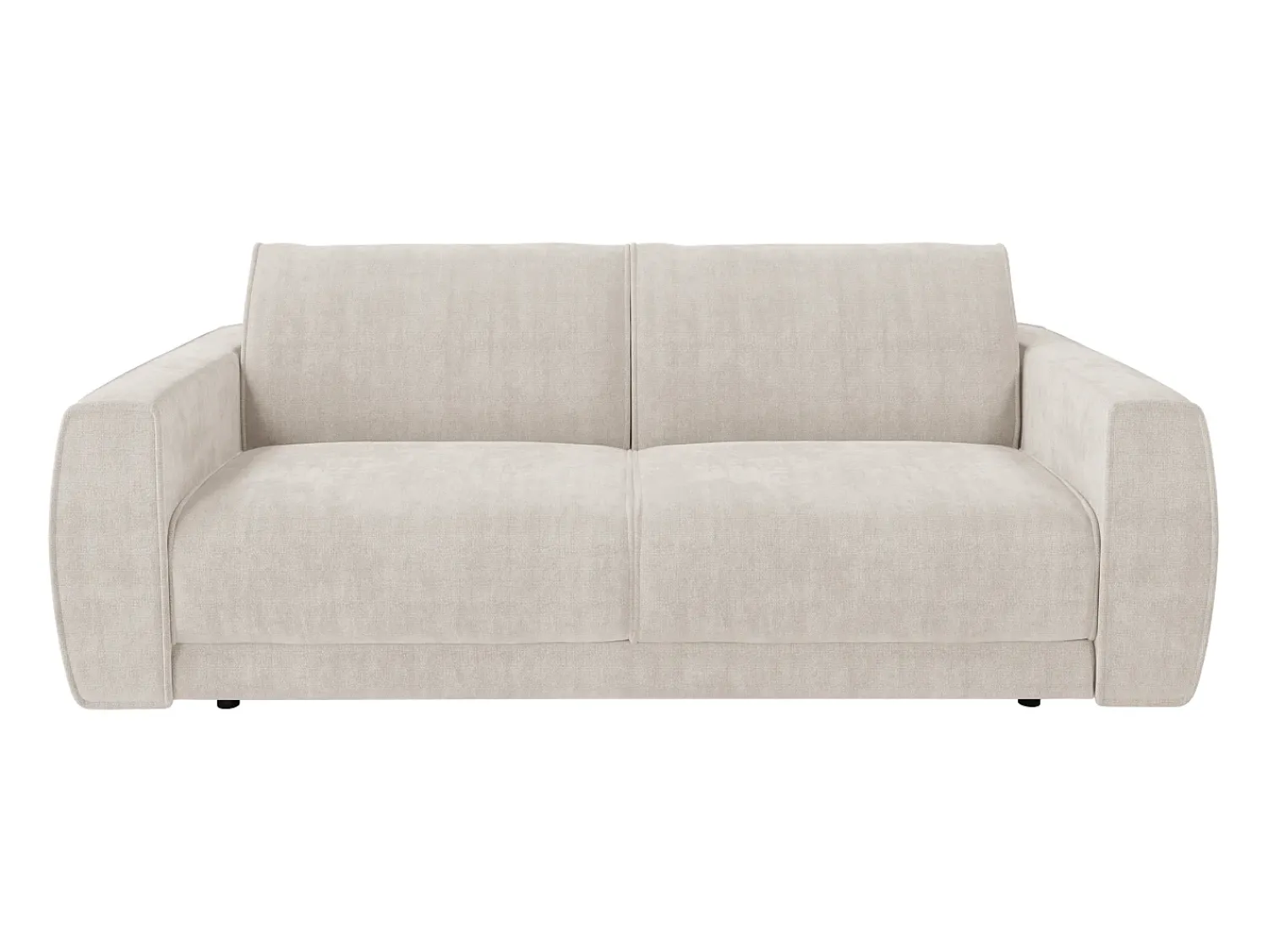 Maison Céphy Sofá de 3 lugares conversível express em tecido chenille 140 cm colchão 13 cm VOMERA^ Sofá