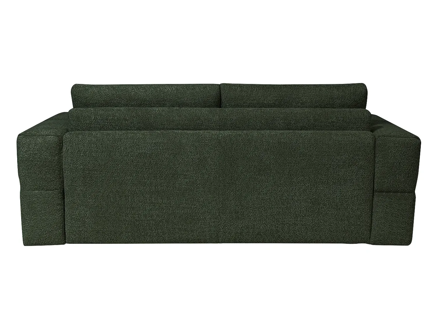 Vente-unique Sofá de 4 lugares conversível abertura rápida tecido bouclé colchão 16 cm ISSORO^ Sofá